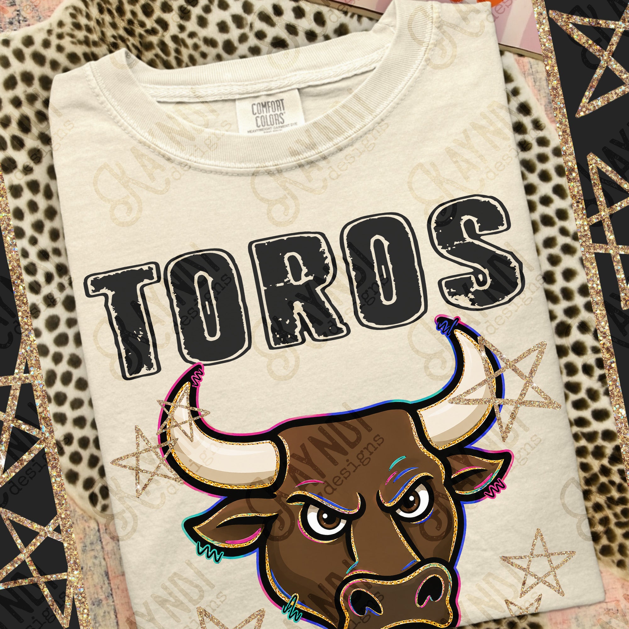 Grunge Varsity Toros 4 mockup