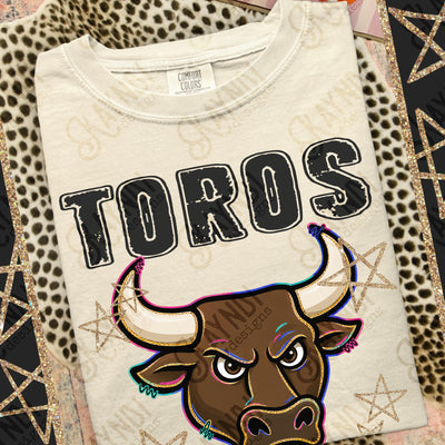 Grunge Varsity Toros 4 mockup