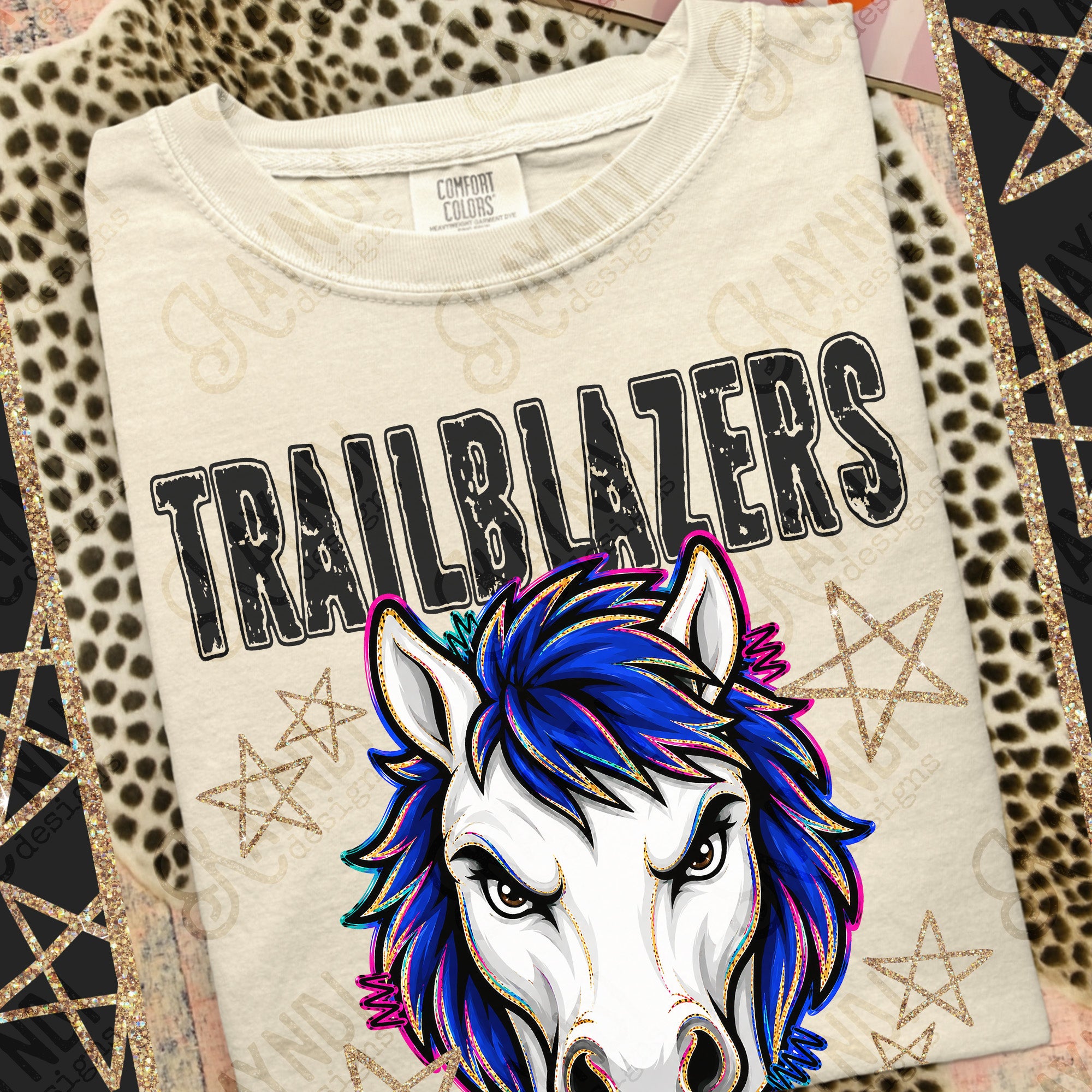 Grunge Varsity Trailblazers 2 mockup