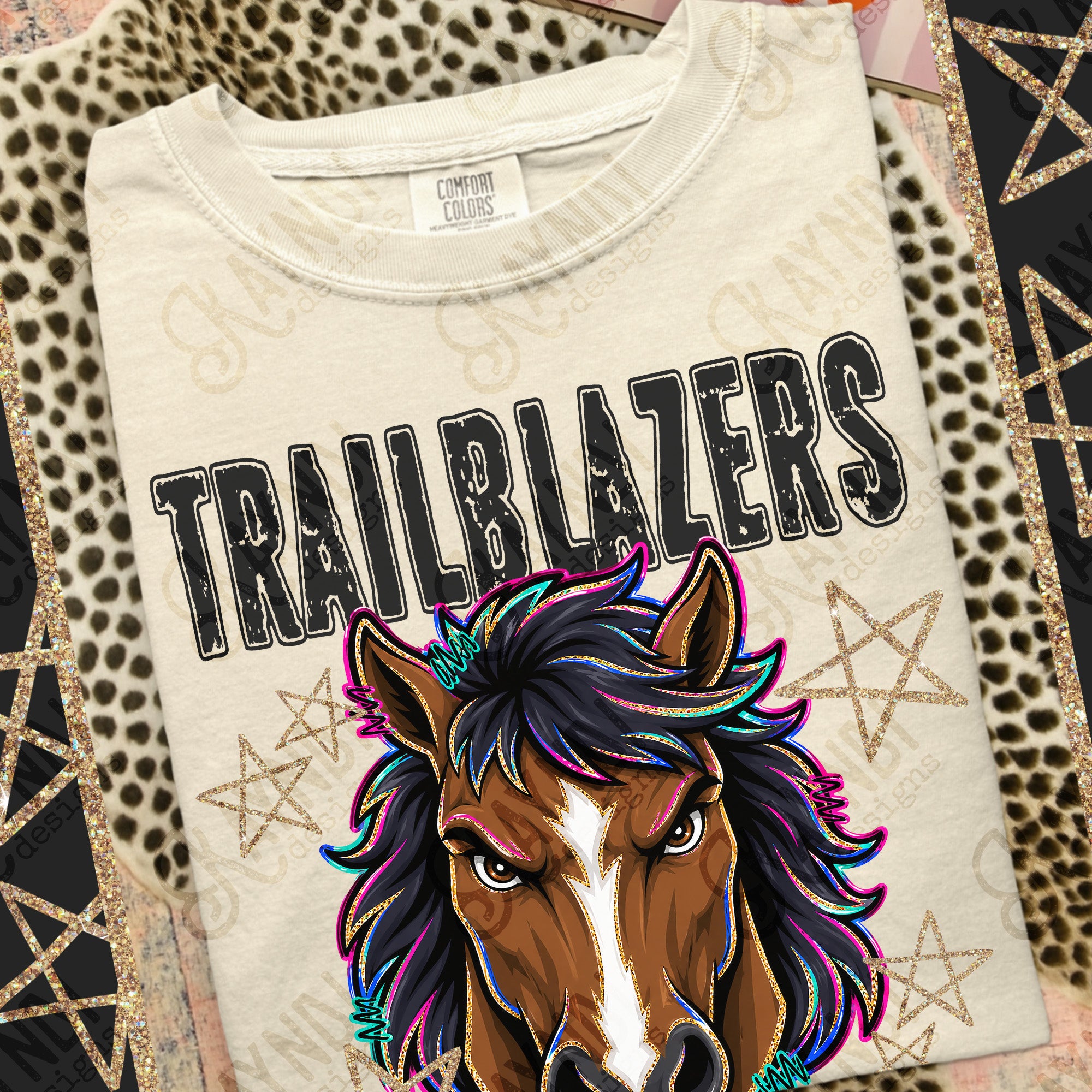 Grunge Varsity Trailblazers 3 mockup