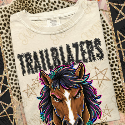 Grunge Varsity Trailblazers 3 mockup