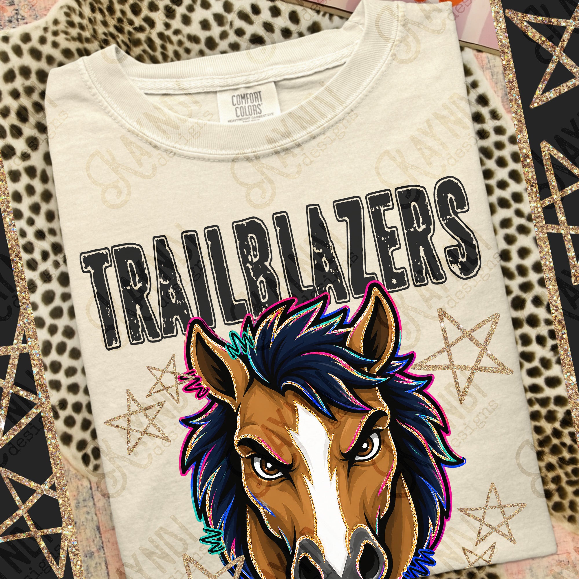 Grunge Varsity Trailblazers 4 mockup