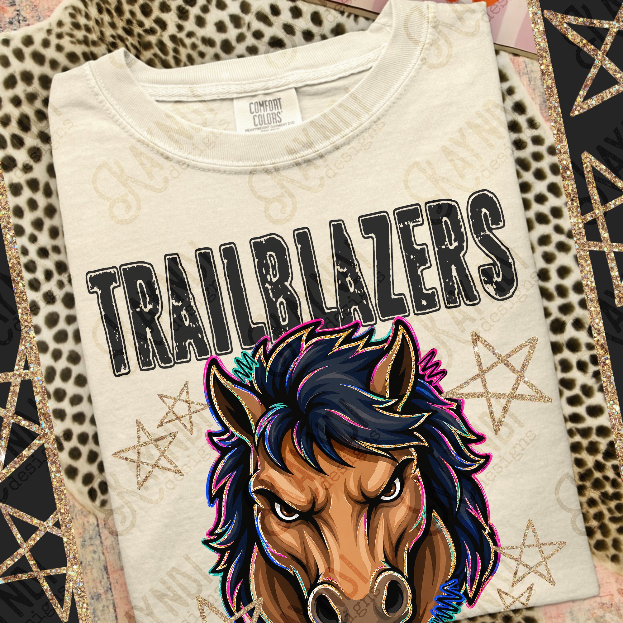 Grunge Varsity Trailblazers 5 mockup