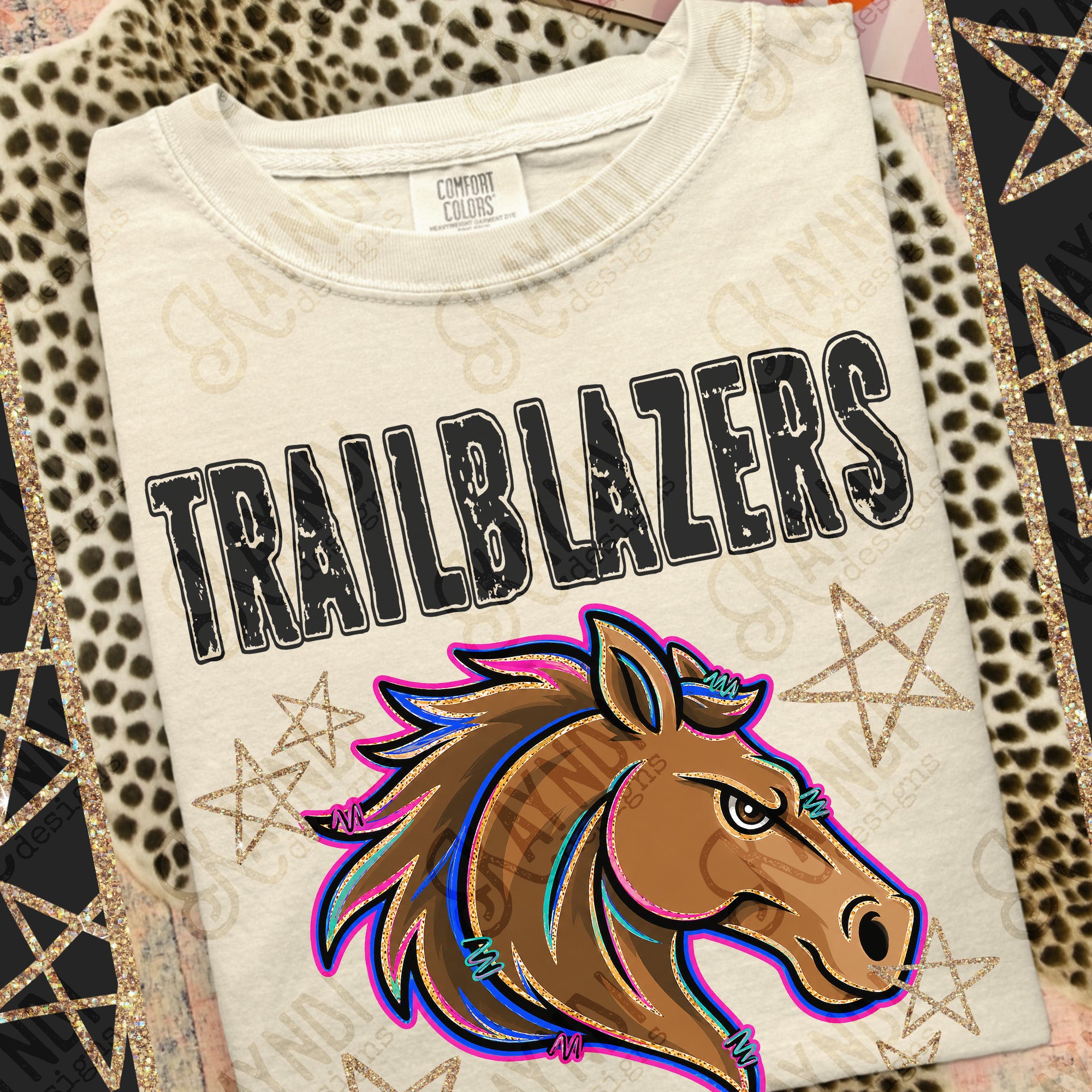 Grunge Varsity Trailblazers 6 mockup