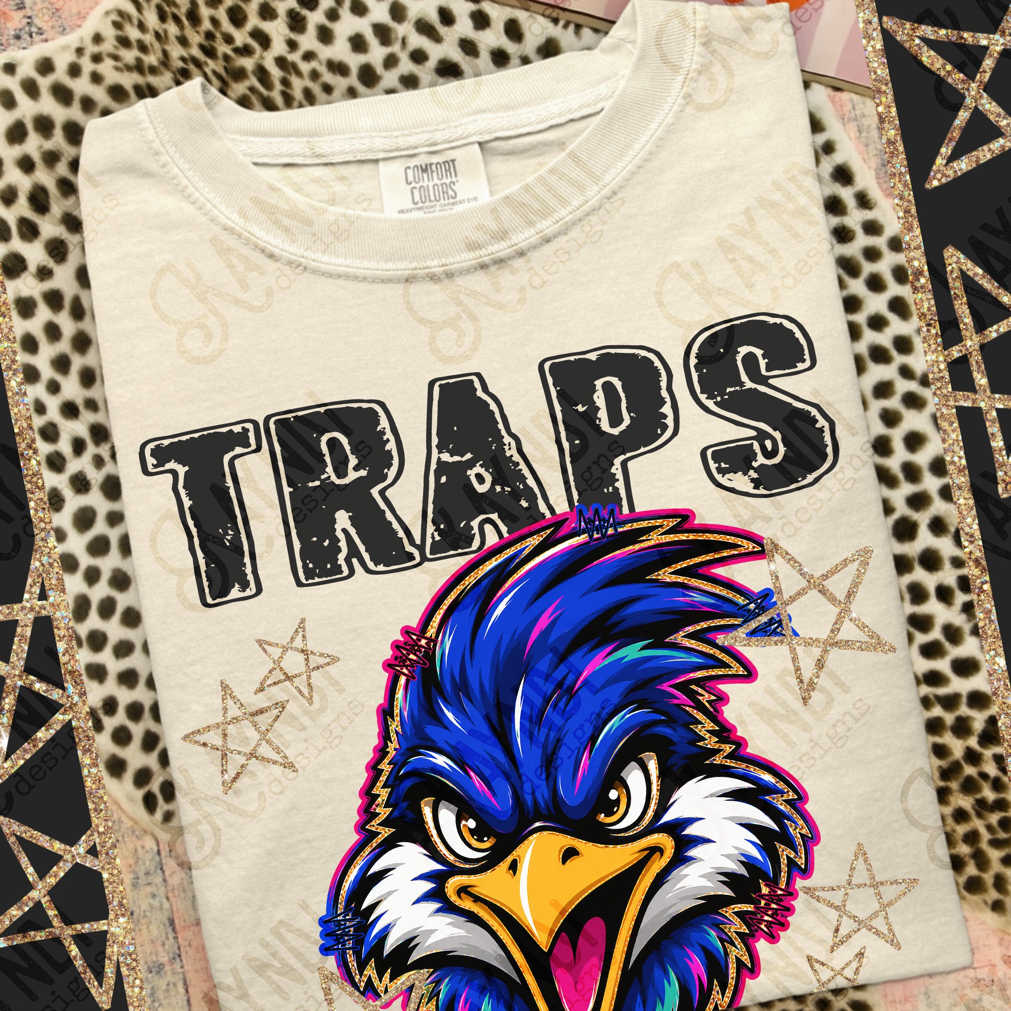 Grunge Varsity Traps mockup