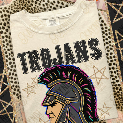 Grunge Varsity Trojans 2 mockup