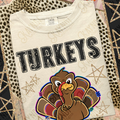 Grunge Varsity Turkeys mockup