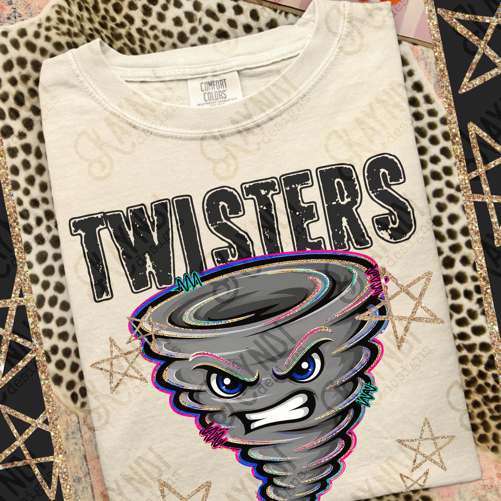 Grunge Varsity Twisters mockup