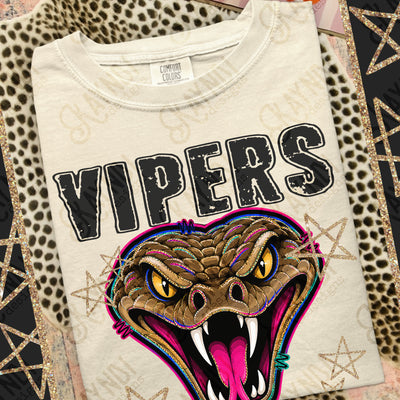 Grunge Varsity Vipers mockup