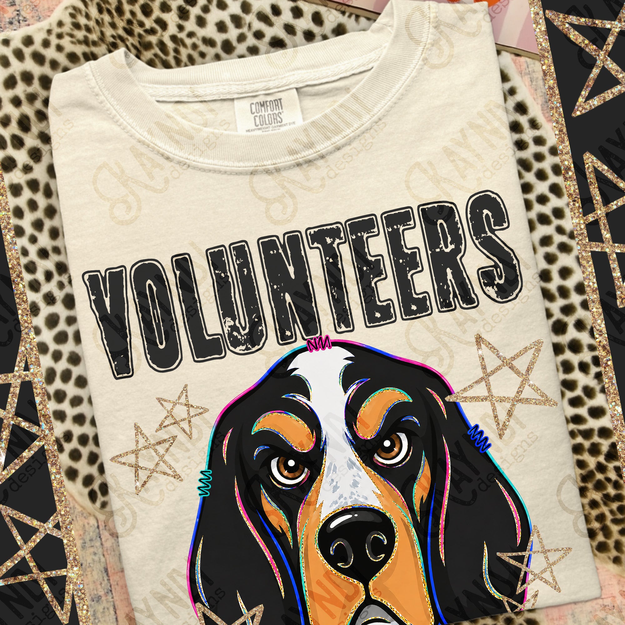 Grunge Varsity Volunteers mockup