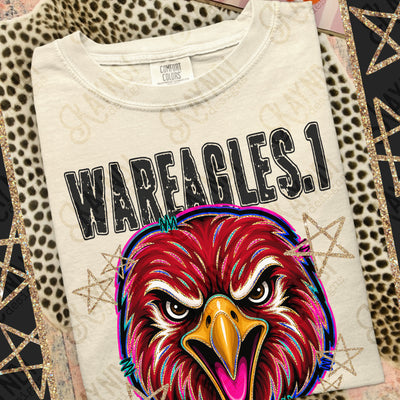 Grunge Varsity War Eagles mockup