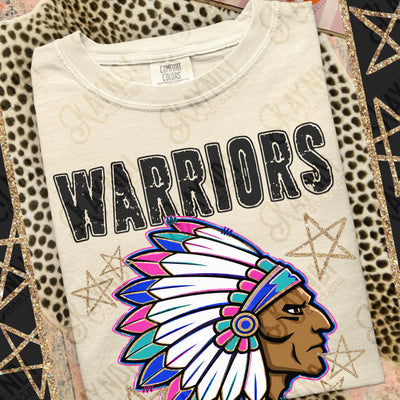 Grunge Varsity Warriors 3 mockup