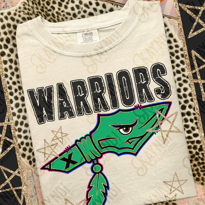 Grunge Varsity Warriors 4 mockup