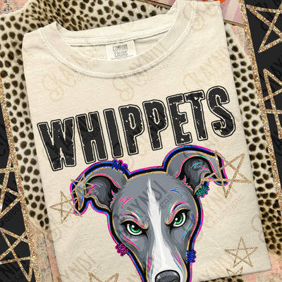 Grunge Varsity Whippets mockup