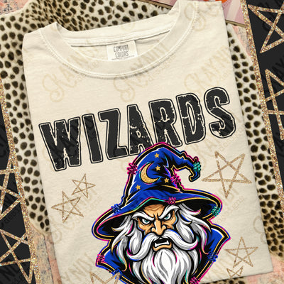 Grunge Varsity Wizards mockup
