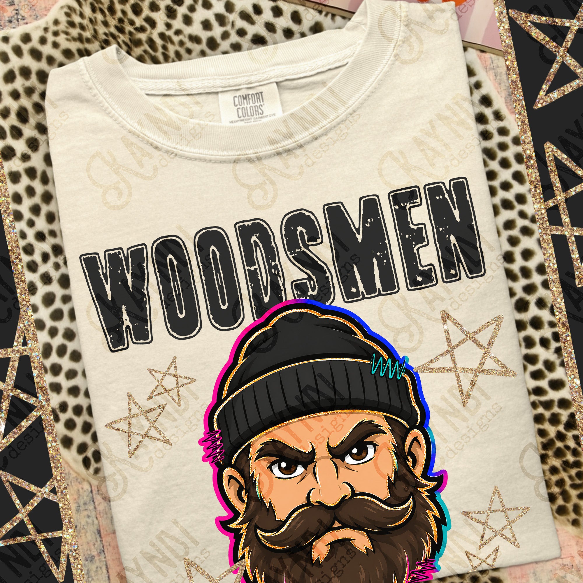Grunge Varsity Woodsmen mockup