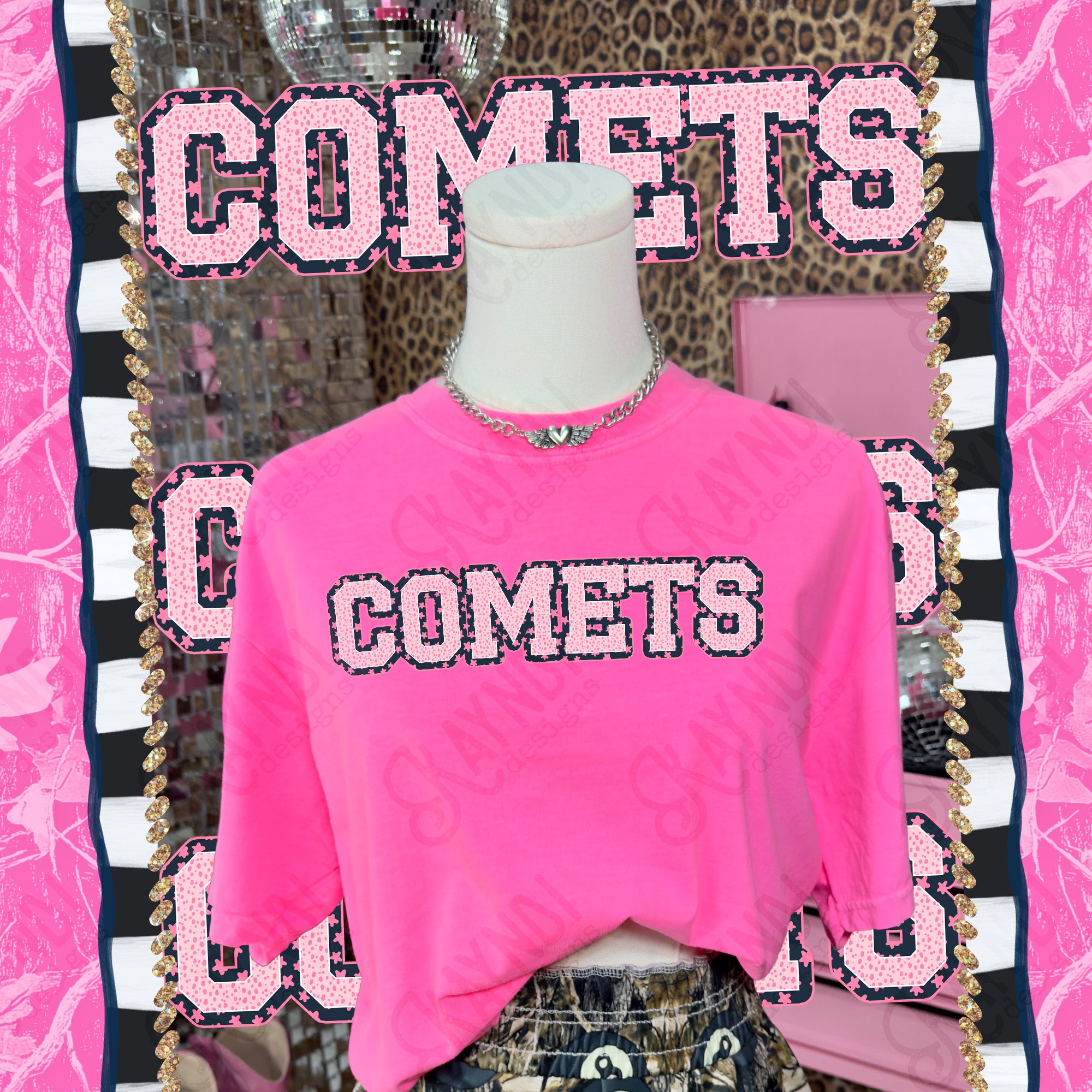 Varsity Stars Comets mockup