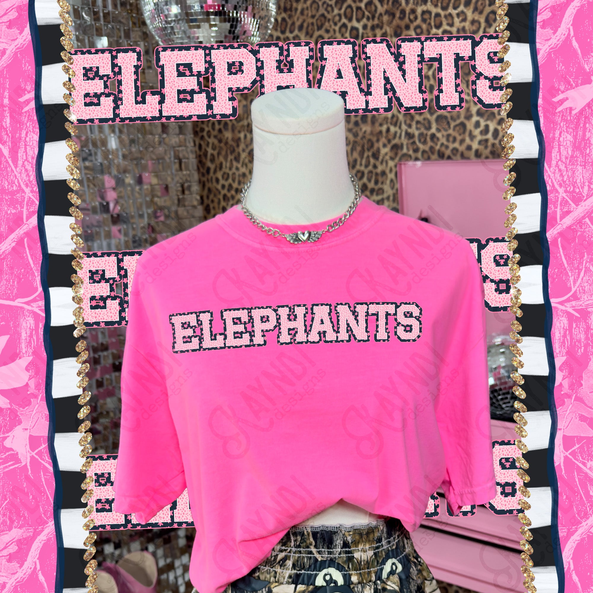Varsity Stars Elephants mockup
