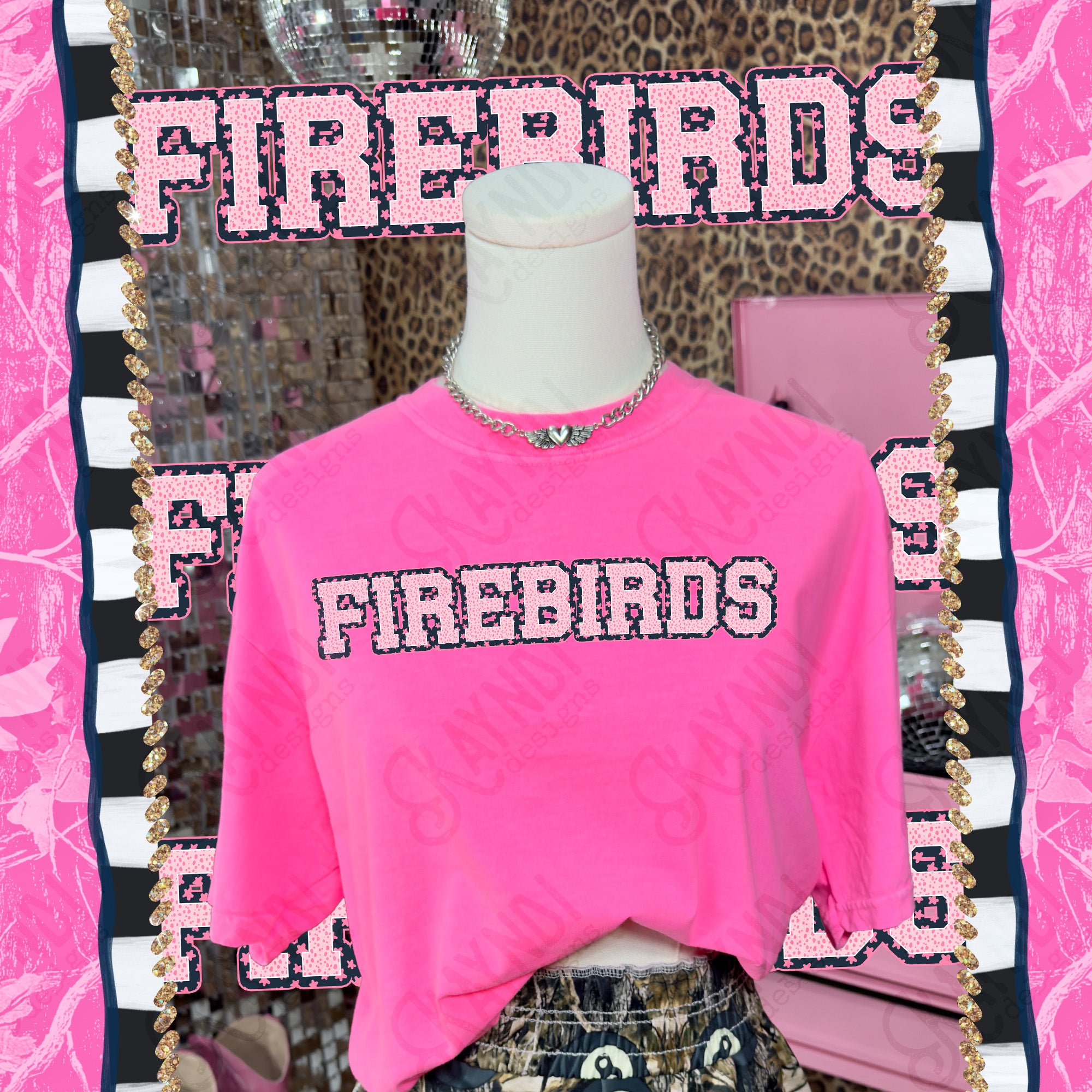 Varsity Stars Firebirds mockup