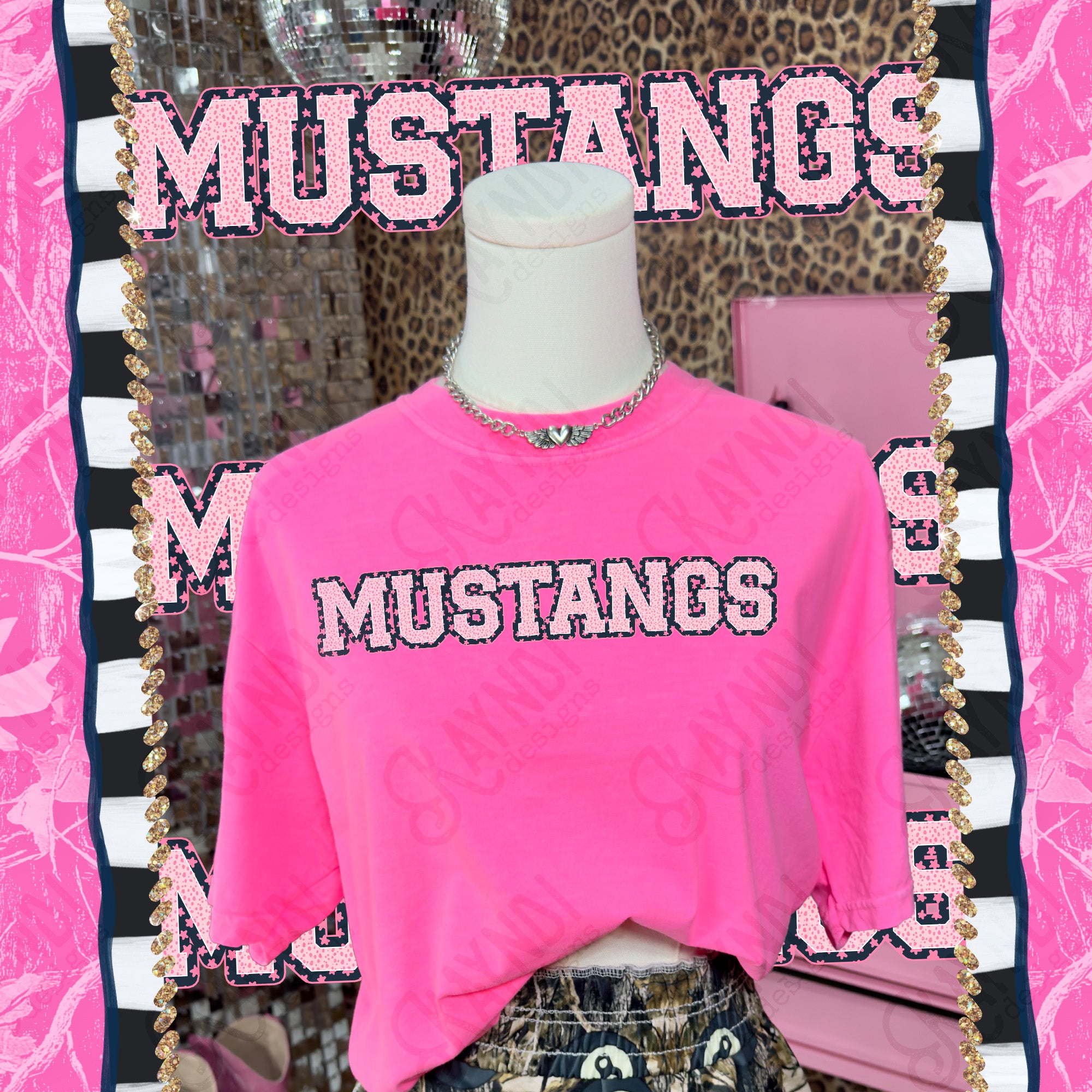 Varsity Stars Mustangs mockup