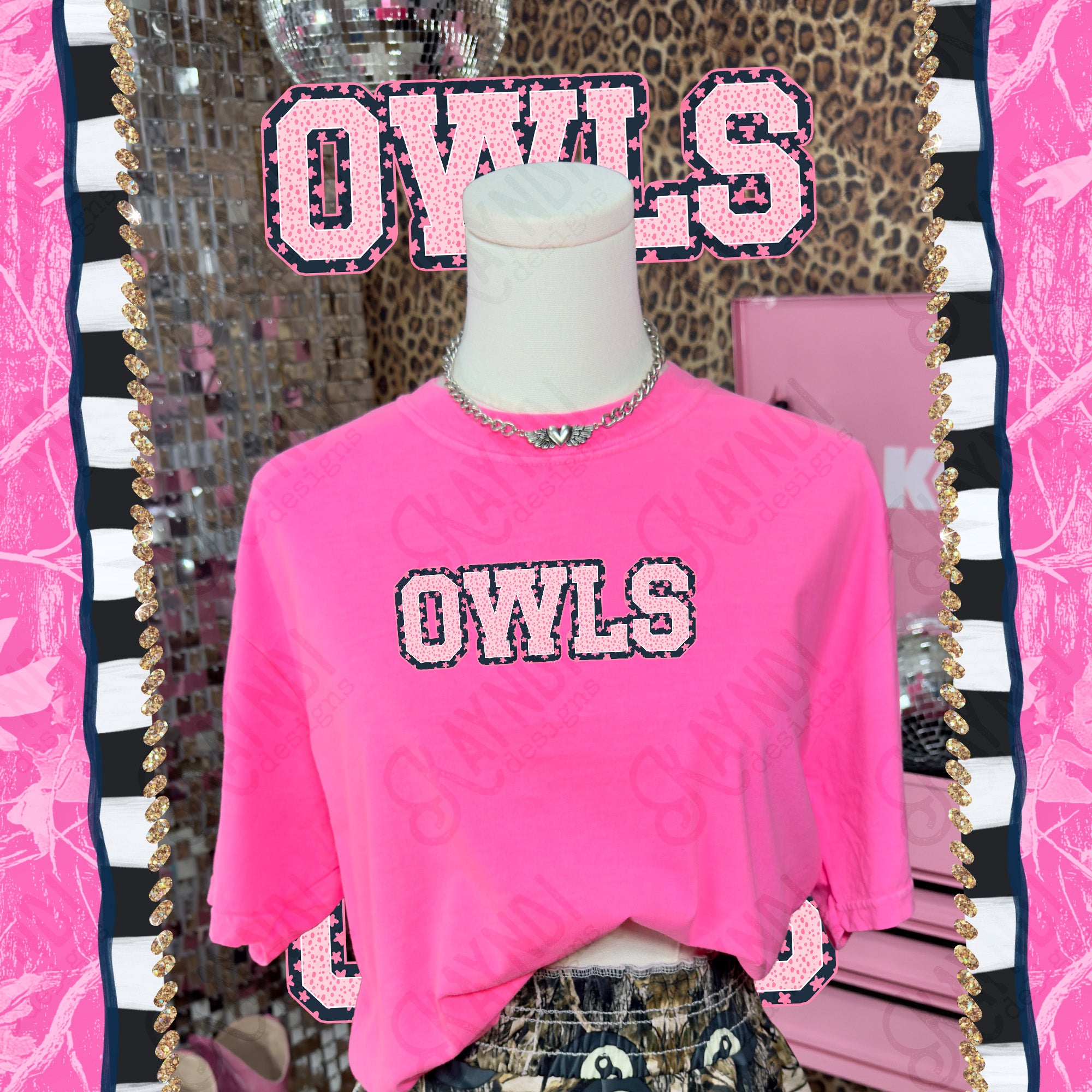 Varsity Stars Owls mockup