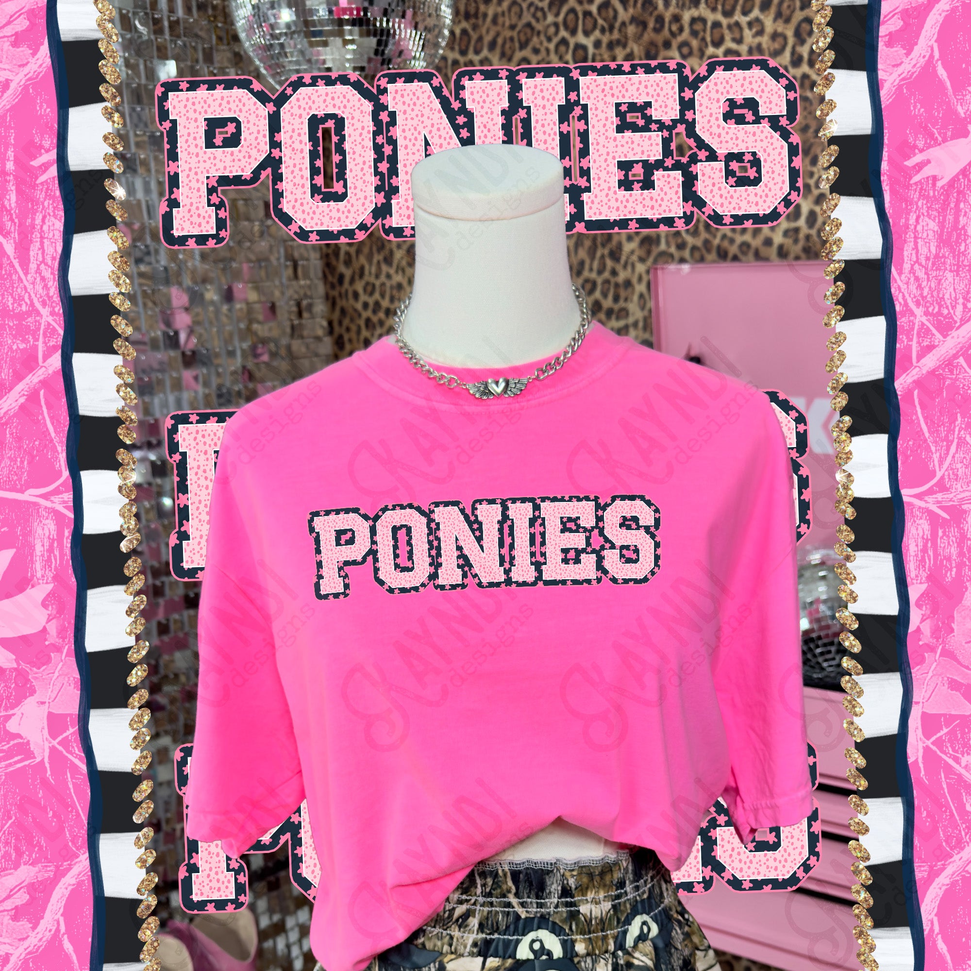 Varsity Stars Ponies mockup