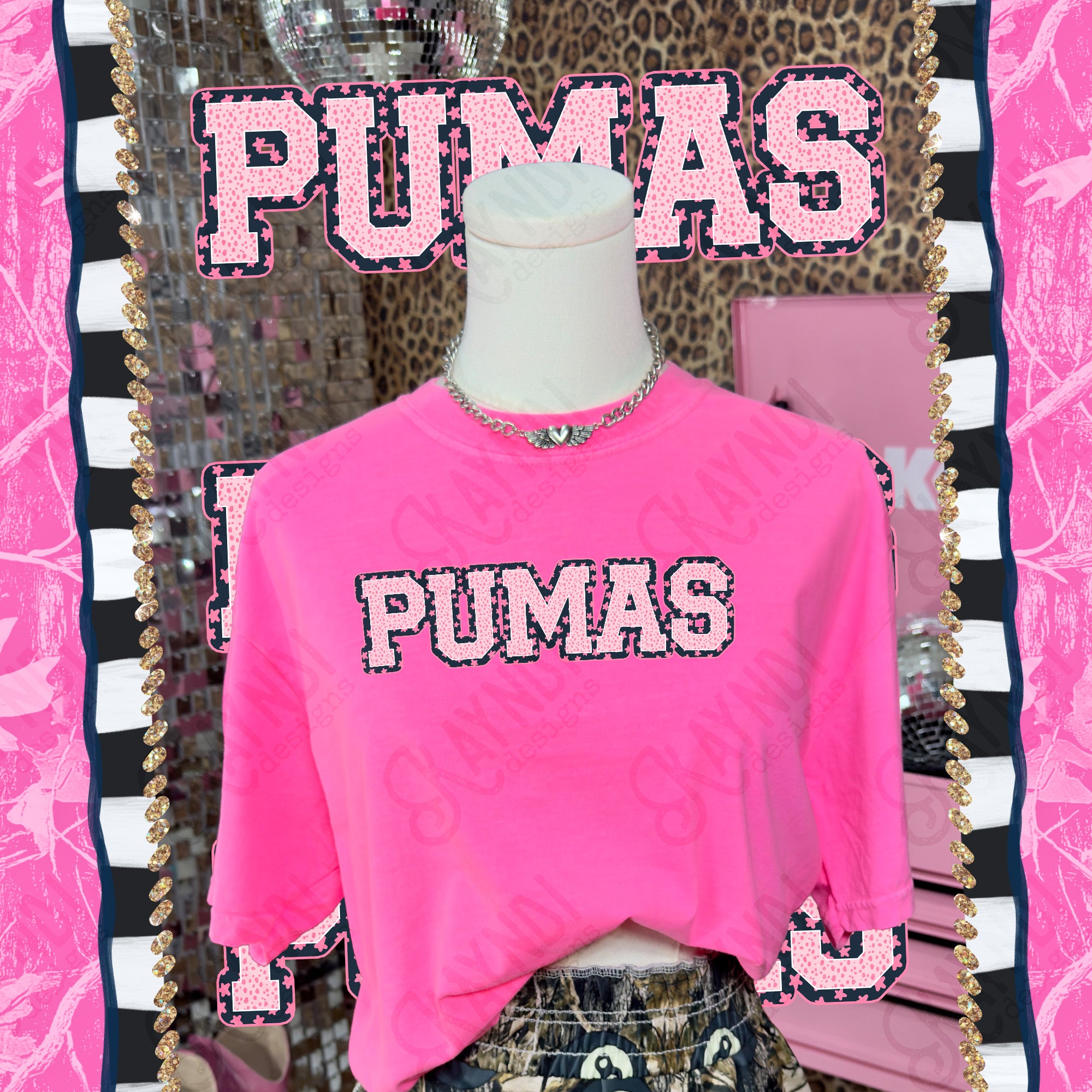 Varsity Stars Pumas mockup