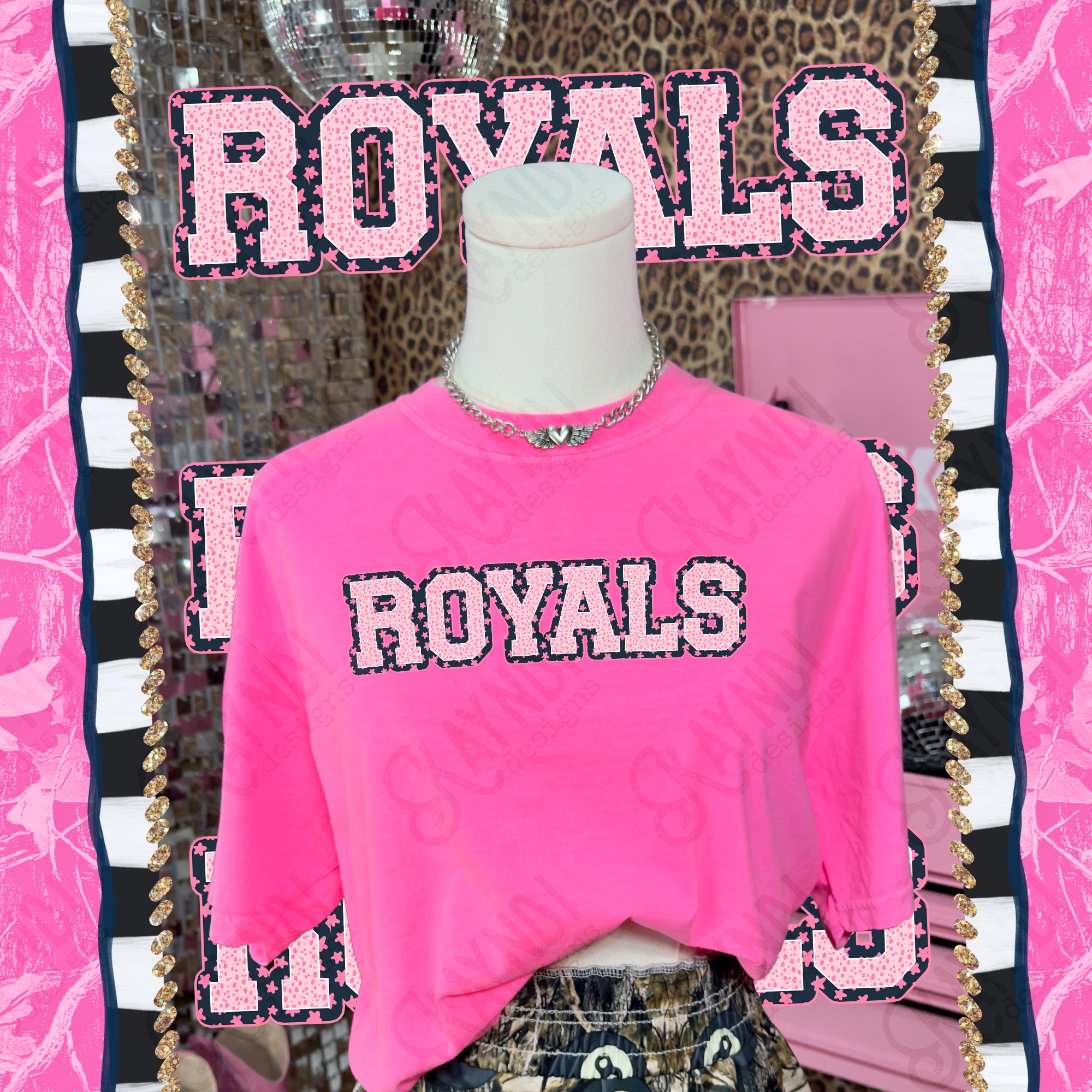 Varsity Stars Royals mockup