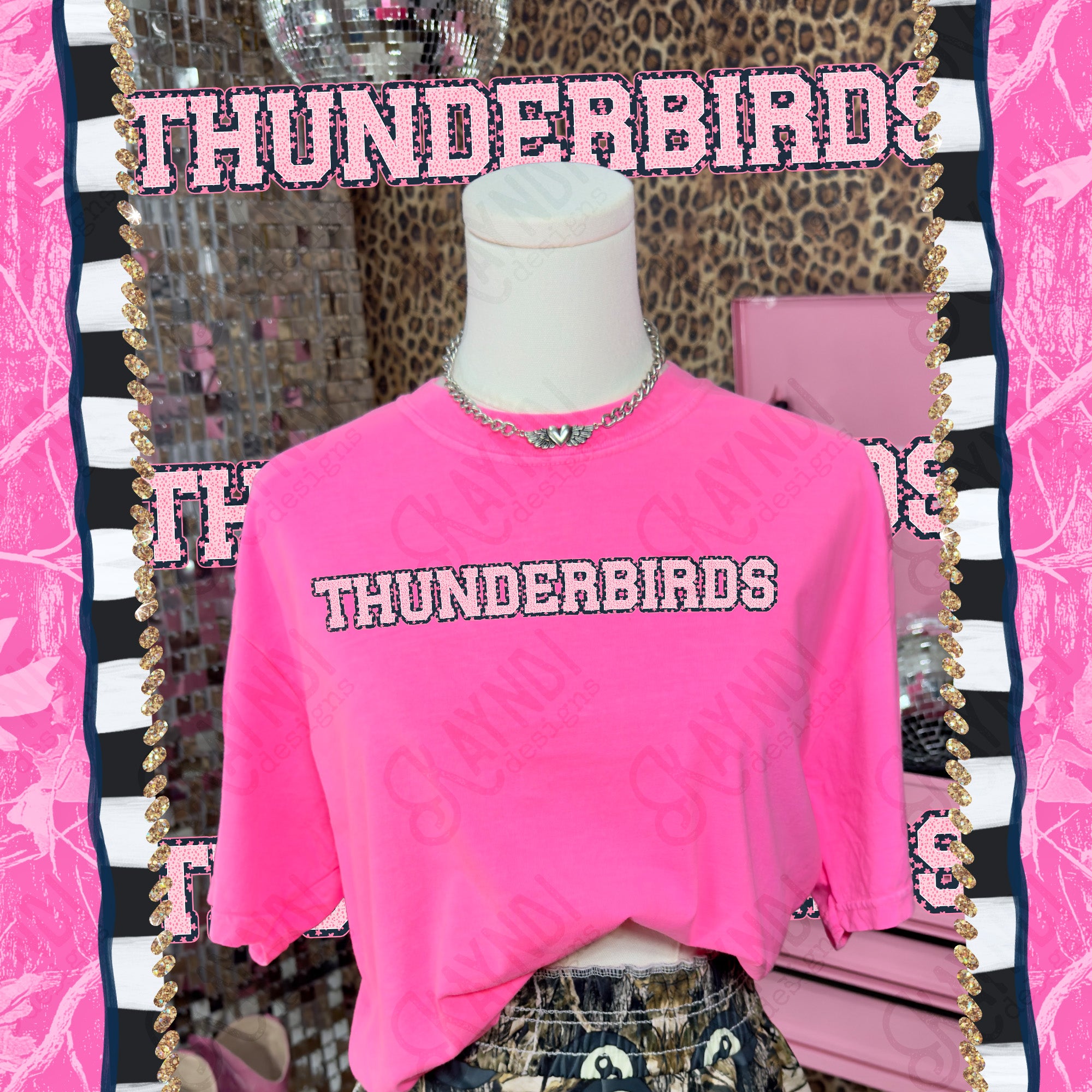 Varsity Stars Thunderbirds mockup