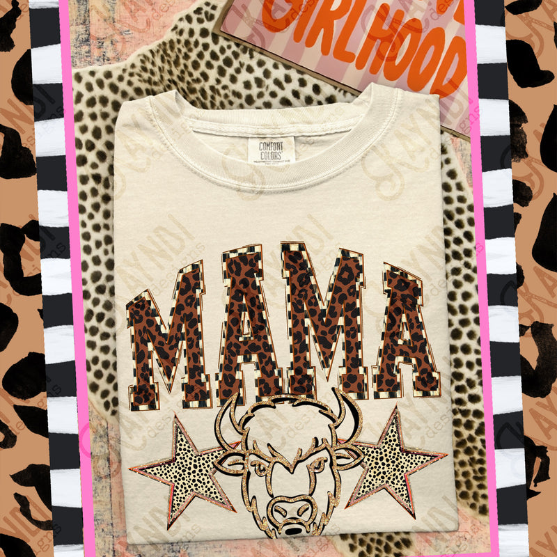 Wild Side Mama Mascots Bison mockup