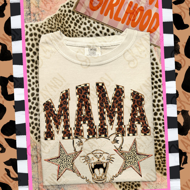 Wild Side Mama Mascots Purple Cats mockup