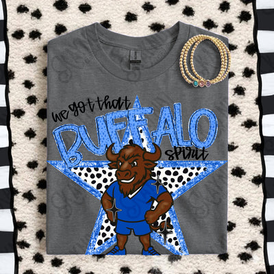 We Got That Spirit Buffalo — Blue mockup