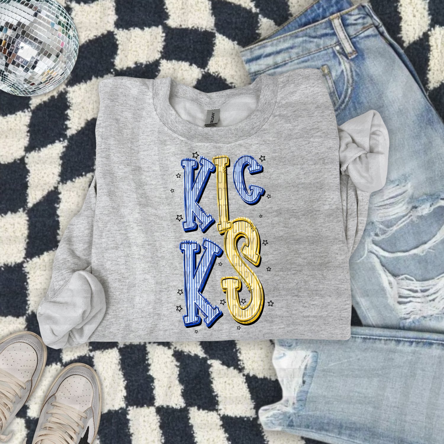 Seersucker Chic Two Color Mascots Kicks design