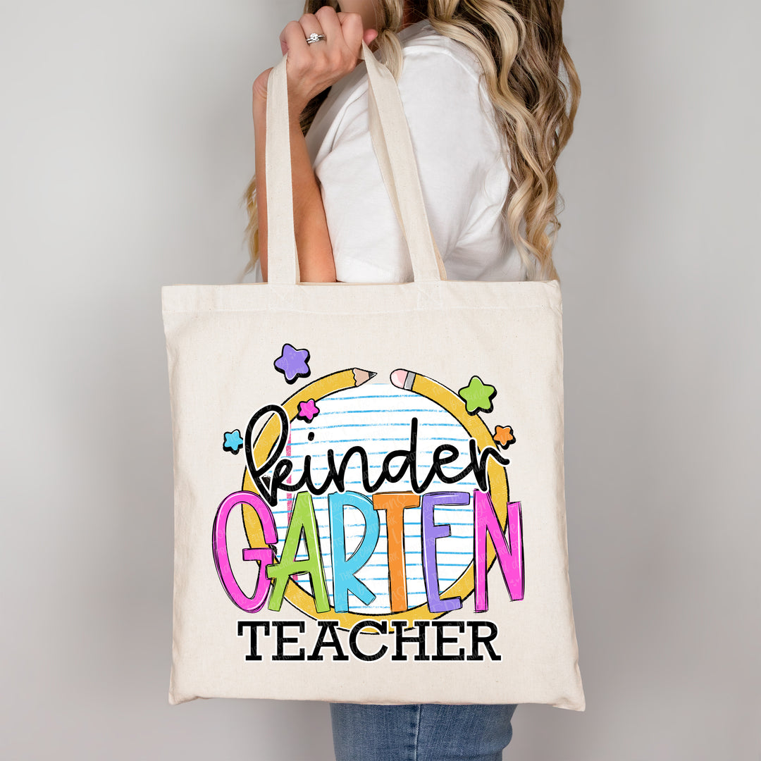 KINDERGARTEN TEACHER  PAPER AND PENCIL