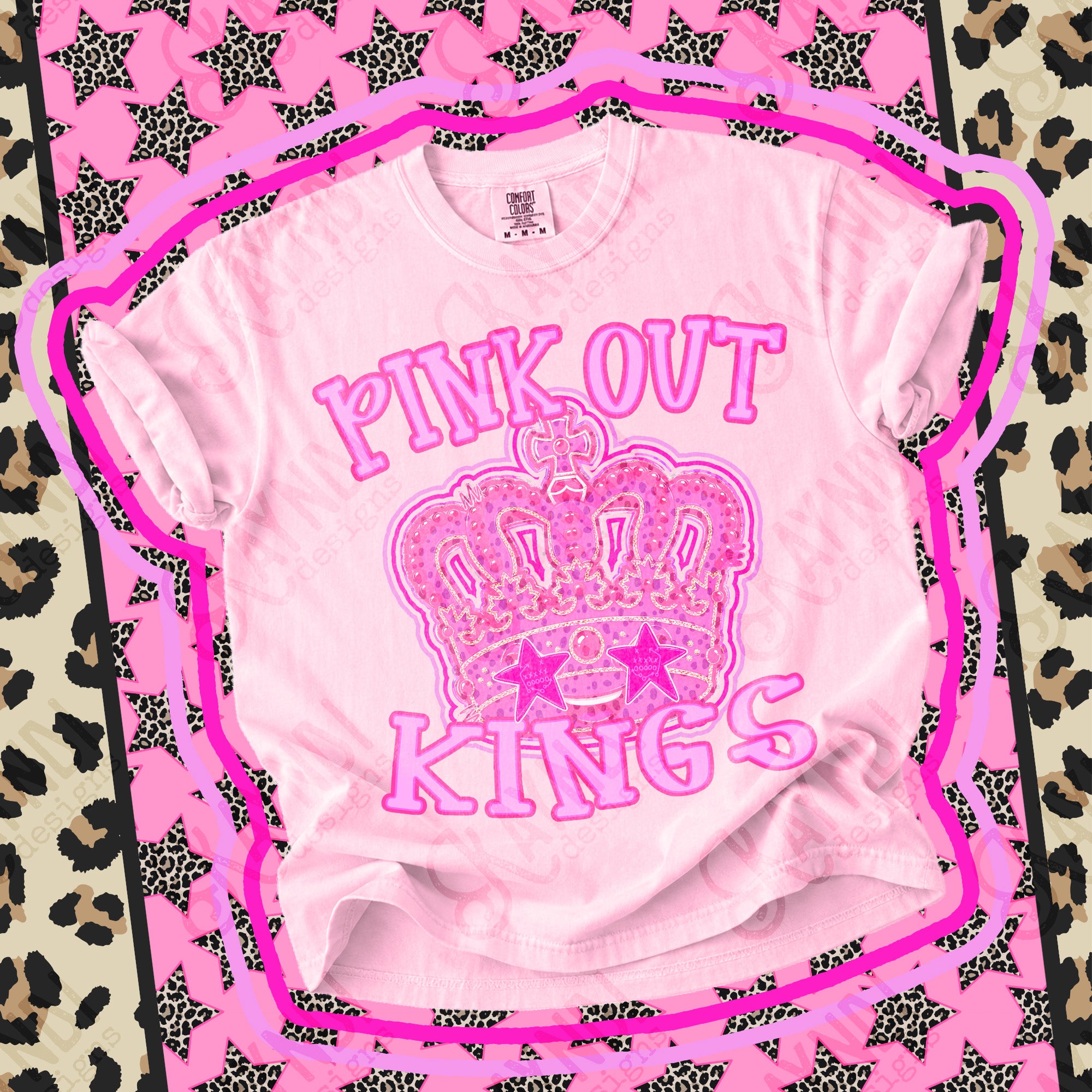 Pink Out Mascots Kings mockup