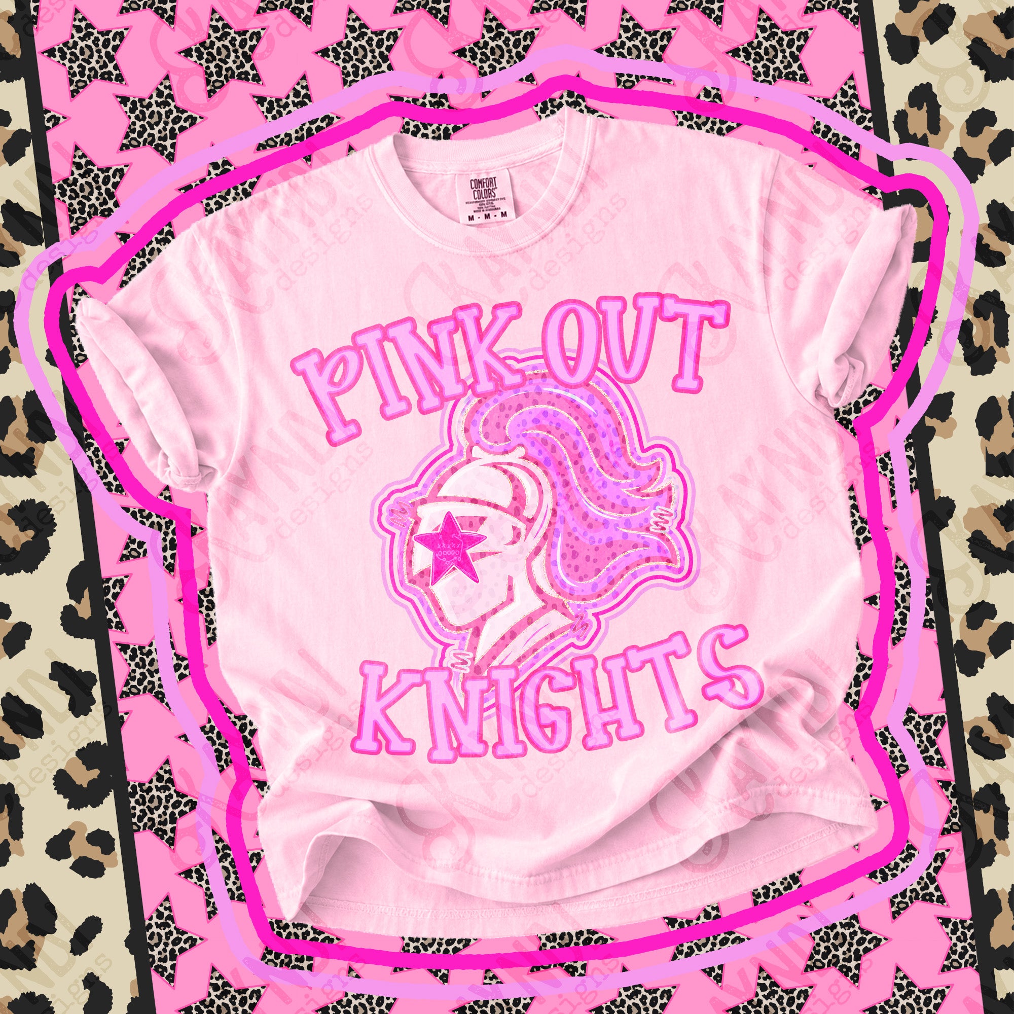 Pink Out Mascots Knights 2 mockup