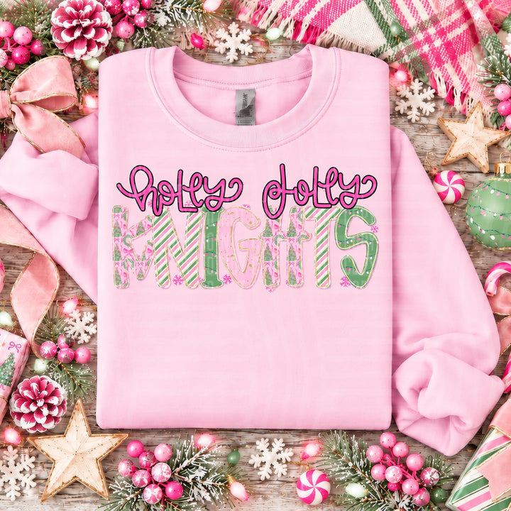 Knights Holly Jolly Mistletoe Magic Mascots DTF transfer