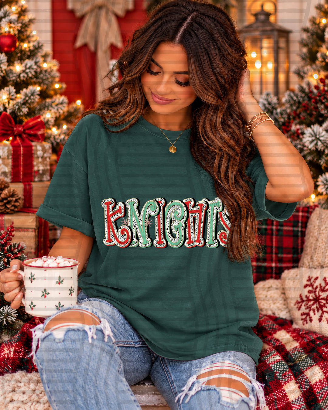 Knights Merry Dots Mascots DTF transfer
