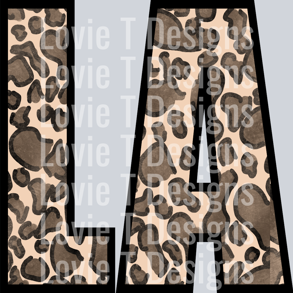 LA Leopard Non Distressed