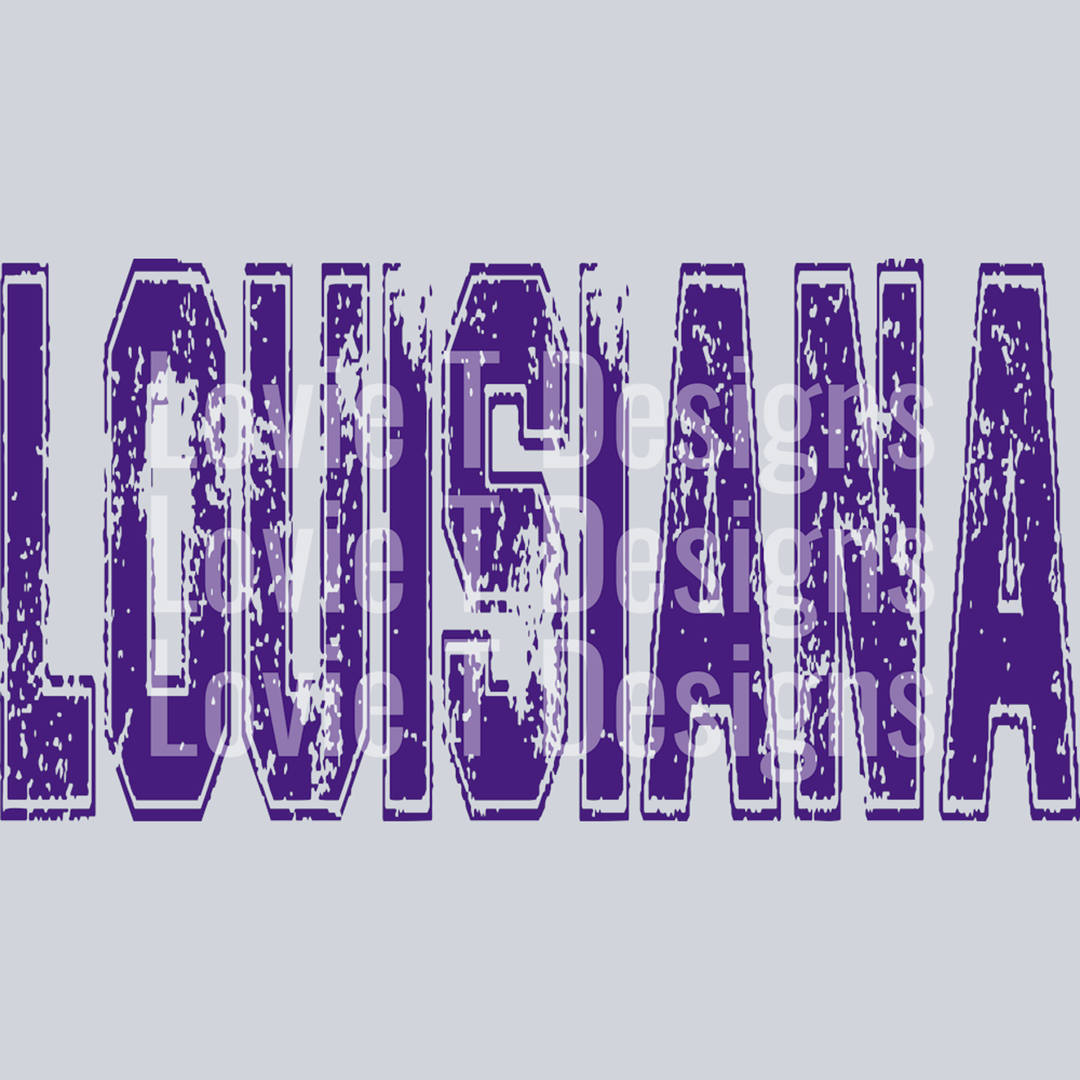La Purple Distressed – DTF Transfer – product image