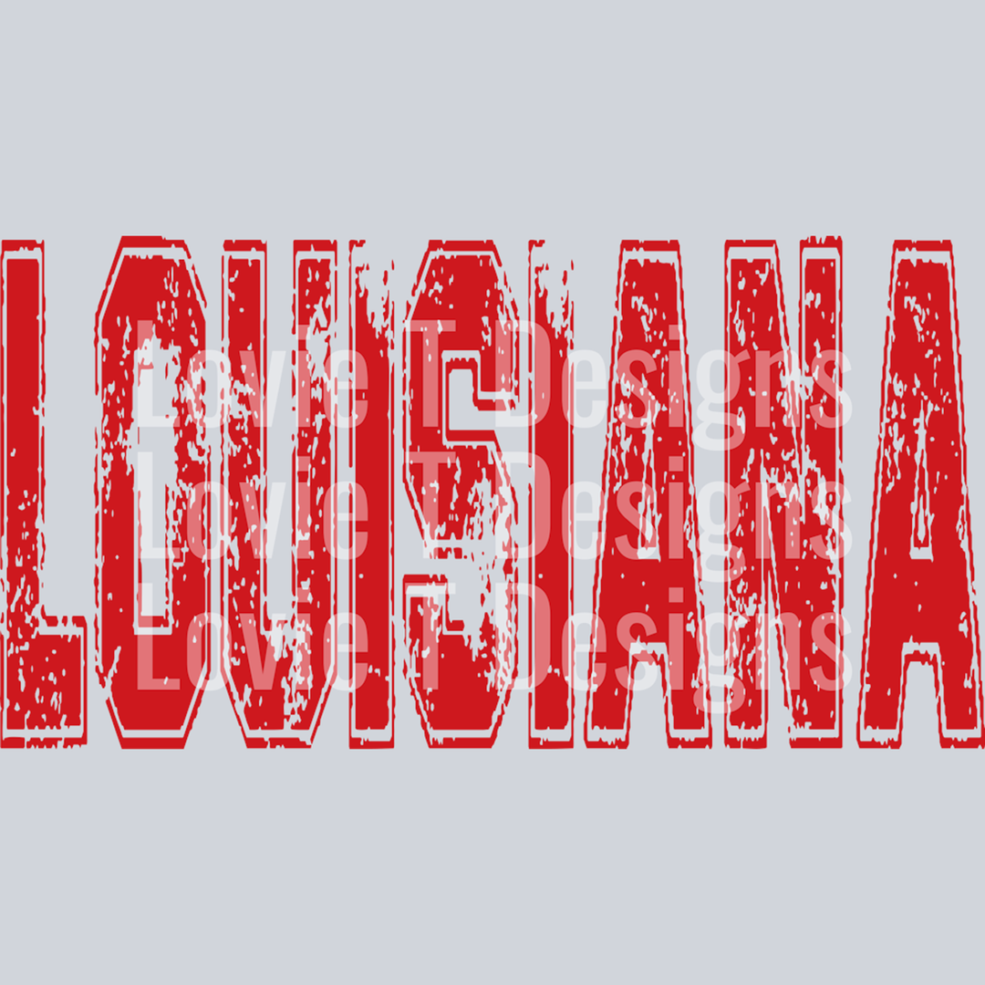 La Red Distressed – DTF Transfer – product image