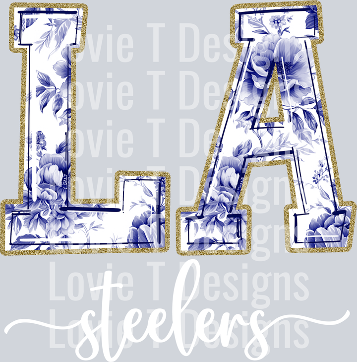 LA STEELERS NAVY TOILE