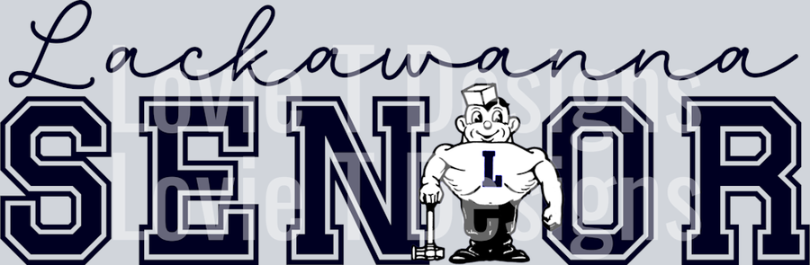 Lackawanna SENIOR FRONT WITH MASCOT
