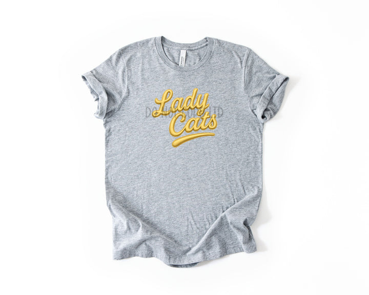 LADY CATS FAUX PUFF GOLD