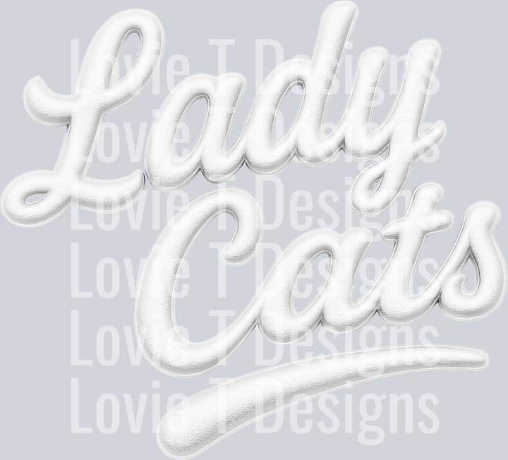 LADY CATS FAUX PUFF WHITE