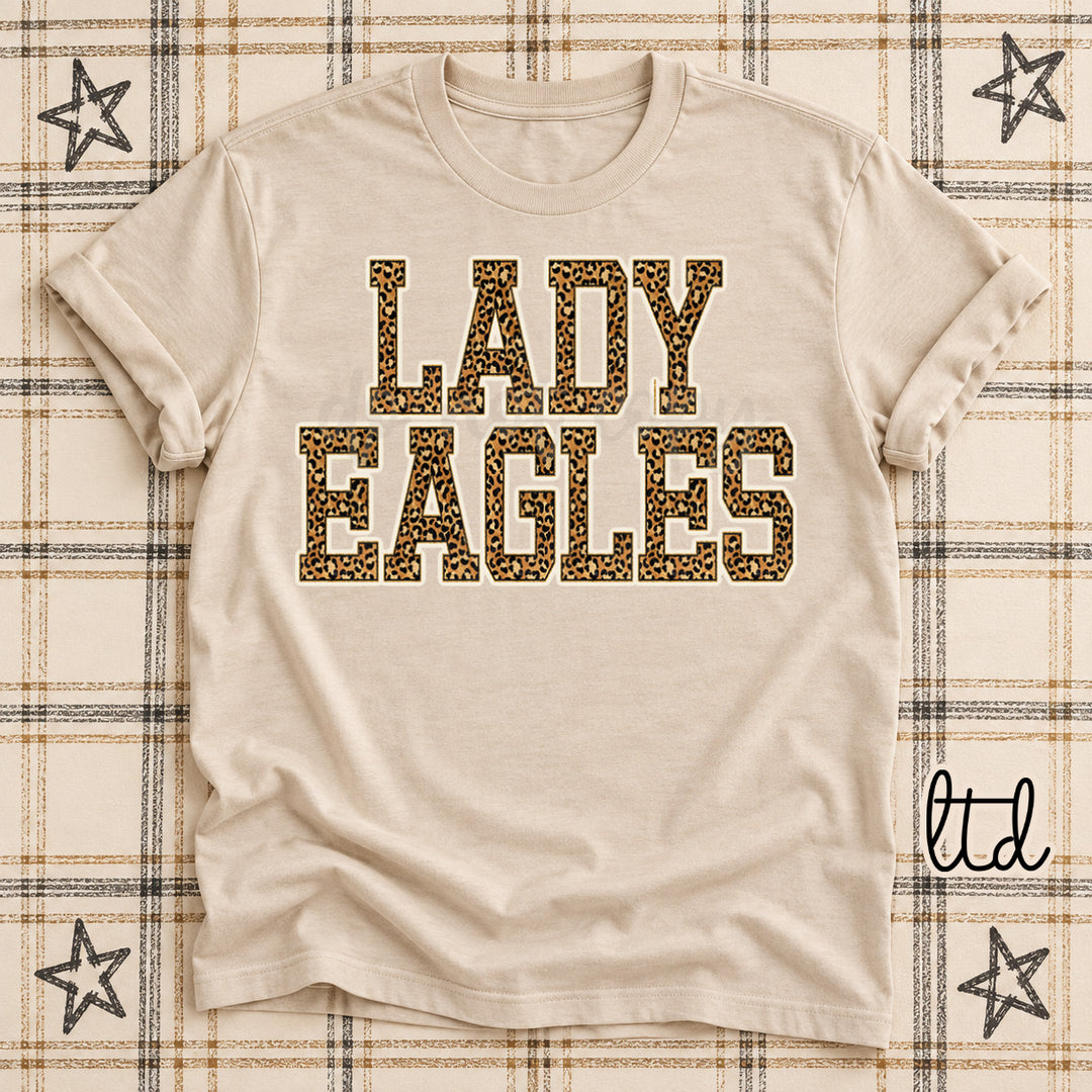 Lady Eagles Dark Leopard Mascots DTF transfer