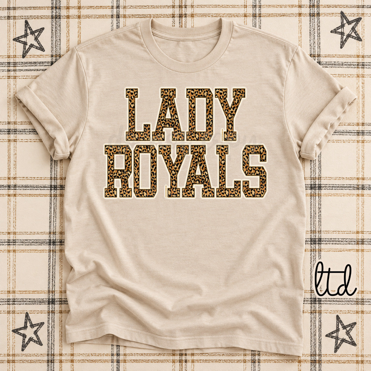 Dark Leopard Mascots Lady Royals design