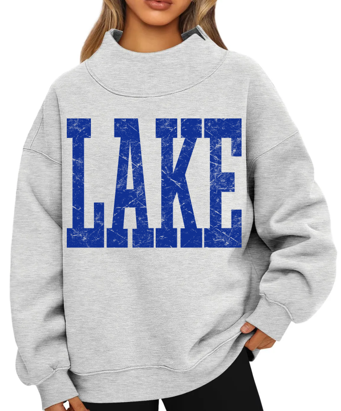 Lake Blue Textured DTF transfer design