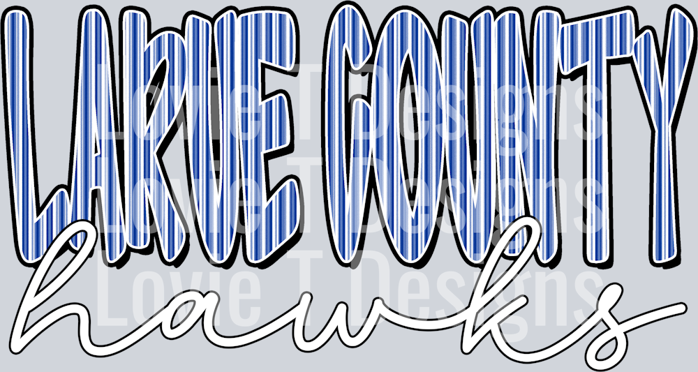 LARUE COUNTY HAWKS ROYAL SEERSUCKER