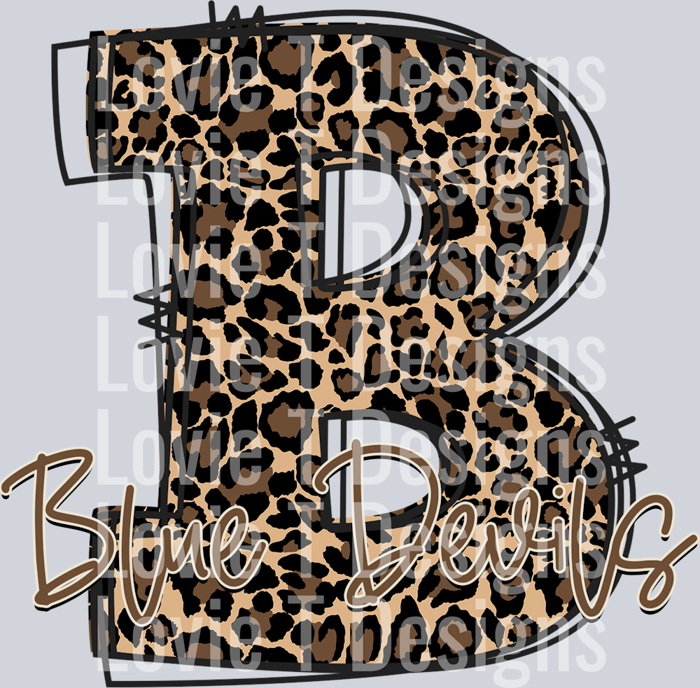 LEOPARD DOODLE B BLUE DEVILS